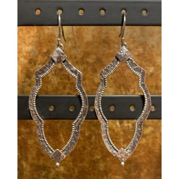 Silpada Earrings Sterling Silver Frame Dangle Vintage - Picture 2 of 6